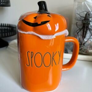‘Spooky’ Mug with Pumpkin Lid Topper - Rae Dunn Halloween 2022